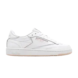 Reebok Кроссовки Wmns Club C 85, цвет White Possibly Pink 100033091 | white possibly pink