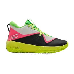 Кроссовки SC 3Zero 4 Under Armour, белый 3023917 102 | white/high-vis yellow/skylight