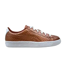 Кроссовки Basket Metallic Emboss Jr Puma, медь 365807 01 | copper rose/white