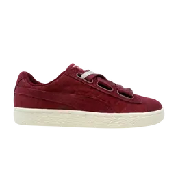 Кроссовки Wmns Suede Heart Quilt Puma, красный 365462 01 | cordovan/cameo brown