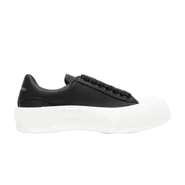 Кроссовки Alexander McQueen Wmns Deck Lace-Up Plimsoll, черный 697121 wiab6 1070 | black