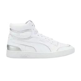 Кроссовки Wmns Ralph Sampson Mid Metal Puma, белый 374662 01 | white/silver