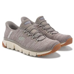 Slip-Ins достигает вершины на выставке кроссовки Sespe Skechers, коричневый 1056833/41753 | heathered taupe
