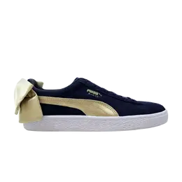 Кроссовки Wmns Suede Bow Varsity Puma, синий 367732 02 | peacoat/metallic gold