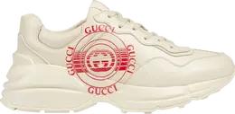 Кроссовки Gucci Wmns Rhyton Gucci Disk Print - Ivory, кремовый 630609 drw00 9522 | gucci disk print - ivory