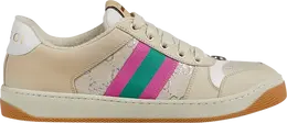 Кроссовки Gucci Wmns Screener White GG Lamé, белый 577684 2c830 9150 | white gg lamé