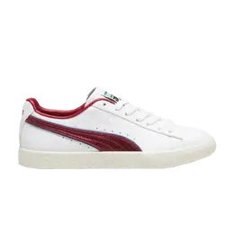 Кроссовки Clyde Puma, белый 394684 01 | white/team regal red
