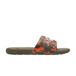 Кроссовки Cool Cat Slide Puma, зеленый 373849 03 | dark olive/deep lichen green/vibrant orange/white