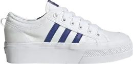 Adidas Кроссовки Wmns Nizza Platform 'White Semi Lucid Blue', белый hq1909 | white