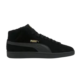 Кроссовки Smash v2 Mid Winter Puma, черный 375870 02 | black/black/team gold