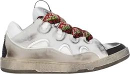Кроссовки Lanvin Wmns Curb Sneaker 'Distressed - White Black', белый fw skdk02 dest a2300 | white