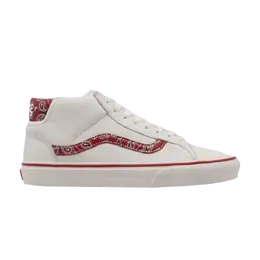 Кроссовки Mid Skool 37 Vans, белый vn0a3tkf915 | white/red paisley