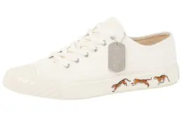 Кроссовки Kenzo School Low Top Tiger Sole, белвый fc65sn010f50.02