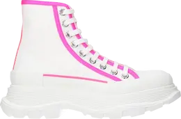 Кроссовки Alexander McQueen Wmns Tread Slick Boot 'White Fluo Pink', белый 697082 w4mv5 9895 | white