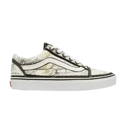 Кроссовки MOCA x Old Skool Vans, белый vn0a5krf94h | frances stark/maps