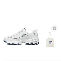 Кроссовки Skechers D"Lites 1.0 Chunky Sneakers Women's Low-top White/blue, белый/голубой 99999863-wnv-赠品 | white/illusion blue