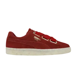 Кроссовки Wmns Suede Heart Puma, красный 365561 02 | red dahlia/gold