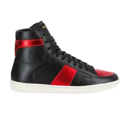 Высокие кроссовки Saint Laurent SL-10 High, черный 345416 ag900 1168 | black/metallic red