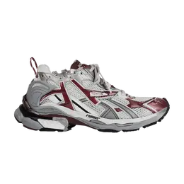 Кроссовки Balenciaga Wmns Runner Sneaker White Burgundy, белый 677402 w3rb3 9069
