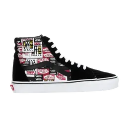 Кроссовки Sk8-Hi Vans, черный vn0a4bv6v9a | black/true white