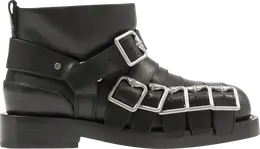 Кроссовки Burberry Wmns Leather Strap Boot 'Black', черный 8077201 | black