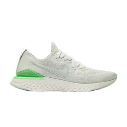 Кроссовки Nike Wmns Epic React Flyknit 2 'Silver Lime', серебряный bq8927 005 | silver