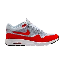 Кроссовки Nike Wmns Air Max 1 Ultra Flyknit 'White University Red', белый 843387 101 | white