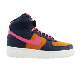 Кроссовки Nike Wmns Air Force 1 High Premium Suede, синий 845065 400 | blue