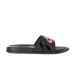 Кроссовки Nike Wmns Benassi JDI 'Black Vivid Pink', черный 343881 061 | black