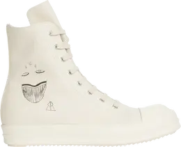 Кроссовки Rick Owens Wmns DRKSHDW Strobe Cotton Denim High Toothface Minimal Smile, кремовый ds02b4800 dqep7 210911 | cream