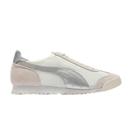 Кроссовки Roma OG Nylon Metallic Puma, кремовый 390635 01 | whisper white/silver/white