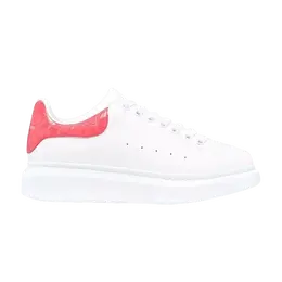 Кроссовки Alexander McQueen Wmns Oversized Sneaker White Coral Croc, белый 553770 whxmy 9663 | white coral croc