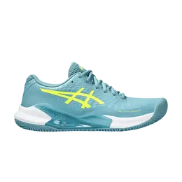 Кроссовки Asics Wmns Gel Challenger 14 Clay Gris Blue Safety Yellow, синий 1042a254 400 | gris blue safety yellow