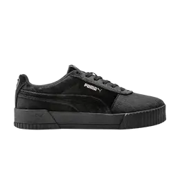 Кроссовки Puma Wmns Carina Velvet - Black Rose Gold, черный 375886 01 | velvet - black rose gold