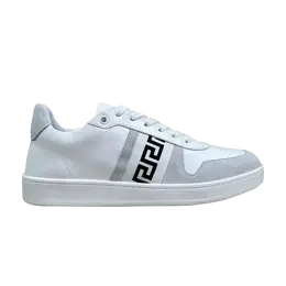Кроссовки Versace Wmns La Greca Sneaker White Grey Black, белый 1012657 1a08931 2w020