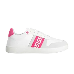 Кроссовки Versace Wmns La Greca Sneaker White Pink, белый 1012657 1a08931 2wi90