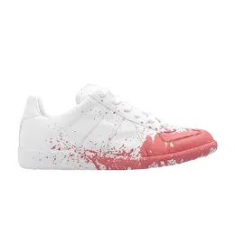 Кроссовки Maison Margiela Wmns Replica Low Paint Splatter - White Pink, белый s58ws0101 p4711 h9178