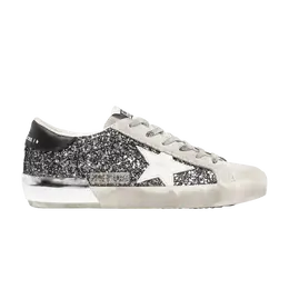 Кроссовки Golden Goose Wmns Superstar Silver Black Glitter, серый gwf00587 f005435 90432