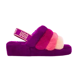 Кроссовки Ugg Wmns Fluff Yeah Slide Berrylicious Gradient, фиолетовый 1097169 bsml