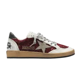 Кроссовки Golden Goose Wmns Ball Star Bordeaux Glitter, красный gwf00117 f006123 40495