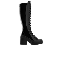 Кроссовки Converse Wmns Chuck 70 De Luxe Heel XX Platform High Triple Black Patent, черный a13856c | triple black patent