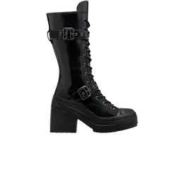 Кроссовки Converse Wmns Chuck 70 De Luxe XX High Triple Black, черный a12821c | triple black
