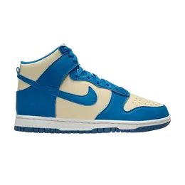 Кроссовки Nike Wmns Dunk High Next Nature Star Blue Light Khaki, синий fv5960 201 | star blue light khaki