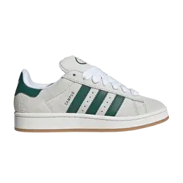 Кроссовки Adidas Wmns Campus 00s Crystal White Collegiate Green, серый jq7784 | crystal white collegiate green
