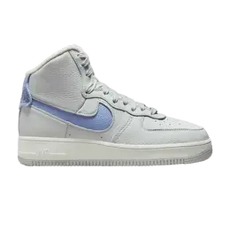 Кроссовки Nike Wmns Air Force 1 High Sculpt Photon Dust Cobalt Bliss, серый dv7454 001 | photon dust cobalt bliss