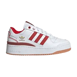 Кроссовки Adidas Wmns Forum Bold White Scarlet Gum, белый ji0063 | white scarlet gum