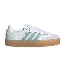 Кроссовки Adidas Wmns Sambae White Wonder Blue, белый jp5609 | white wonder blue