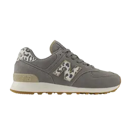 Кроссовки New Balance Wmns 574 Harbor Grey Leopard, серый wl574ij2 | harbor grey leopard
