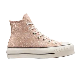 Кроссовки Converse Wmns Chuck Taylor All Star Lift Platform High Glitter - Dusty Cinder, оранжевый a09422c | glitter - dusty cinder