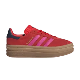 Кроссовки Adidas Wmns Gazelle Bold Red Lucid Fuchsia, красный jh9665 | red lucid fuchsia